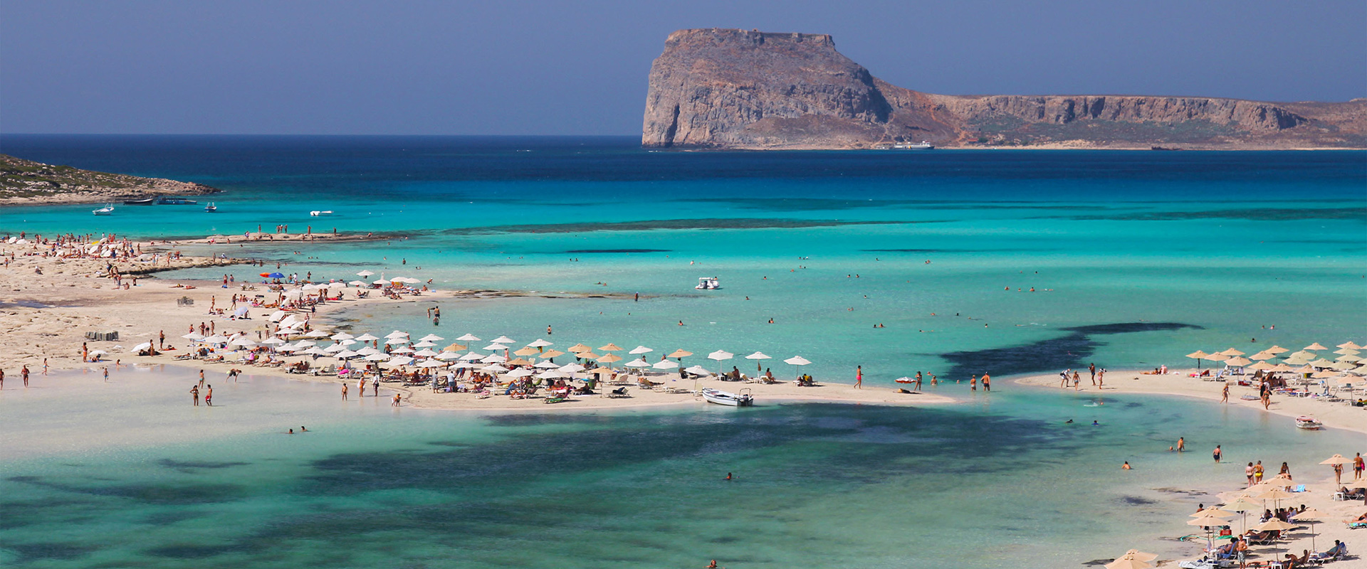 Balos Lagoon on the coast of Crete